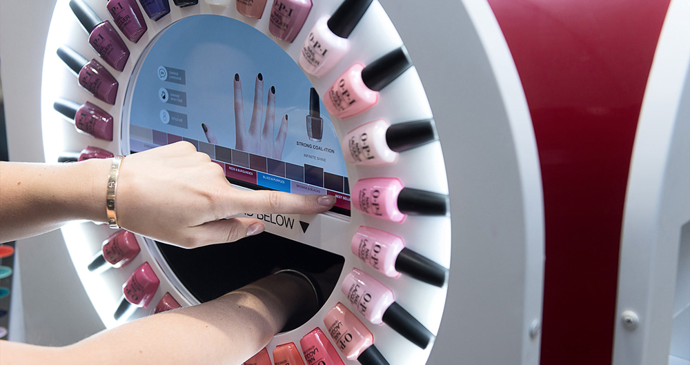 VR nail polish machine