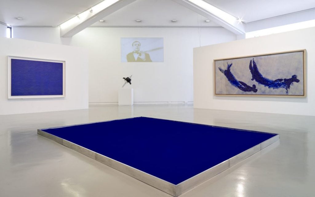 Klein blue's exhibition