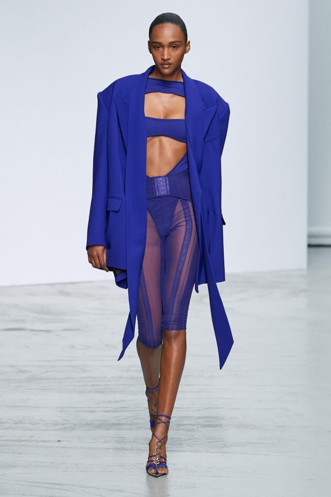 Klein blue themed catwalk