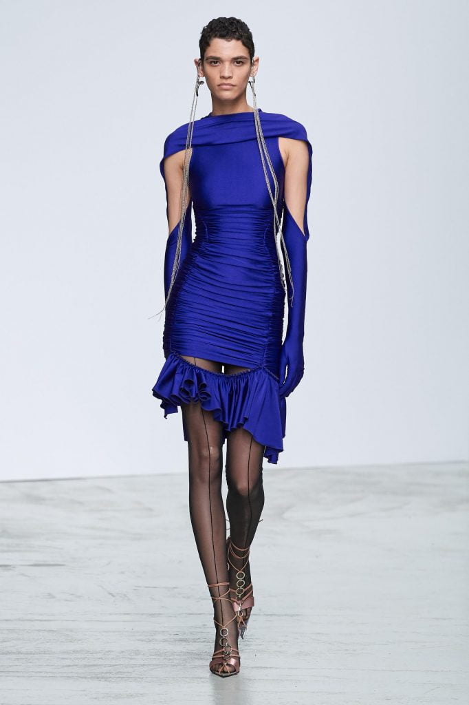 Klein blue themed catwalk