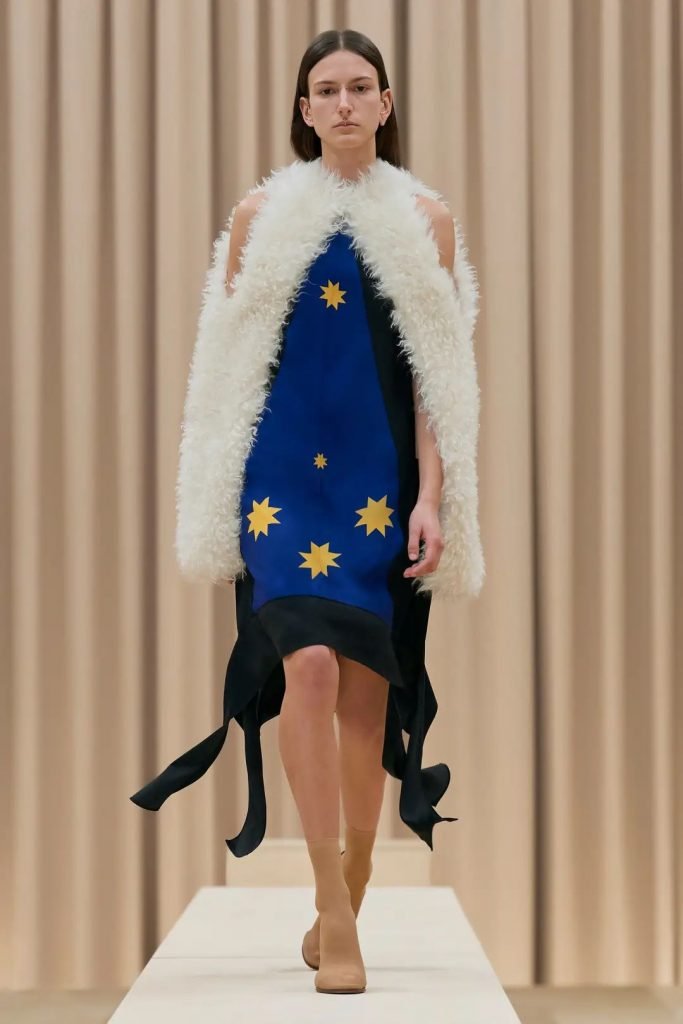 Klein blue themed catwalk