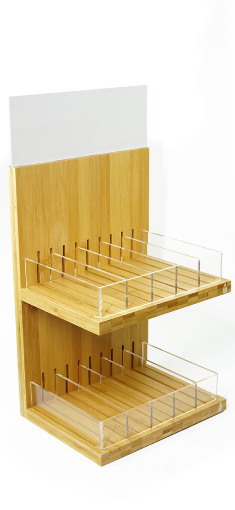 bamboo countertop display