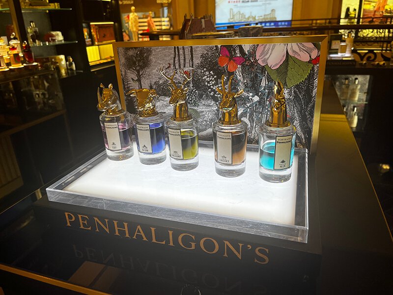PENHALIGONS perfume counter display