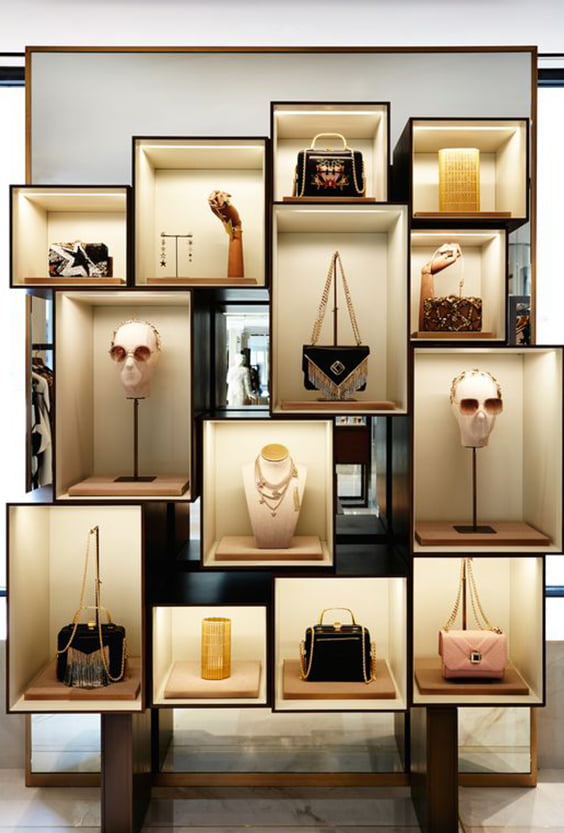 Wall display cabinets