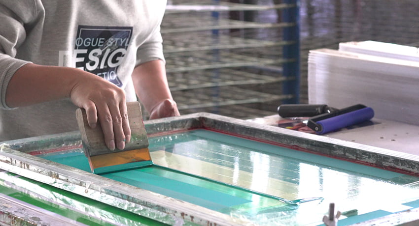 UV print and silk screen logo samples for evaluation
