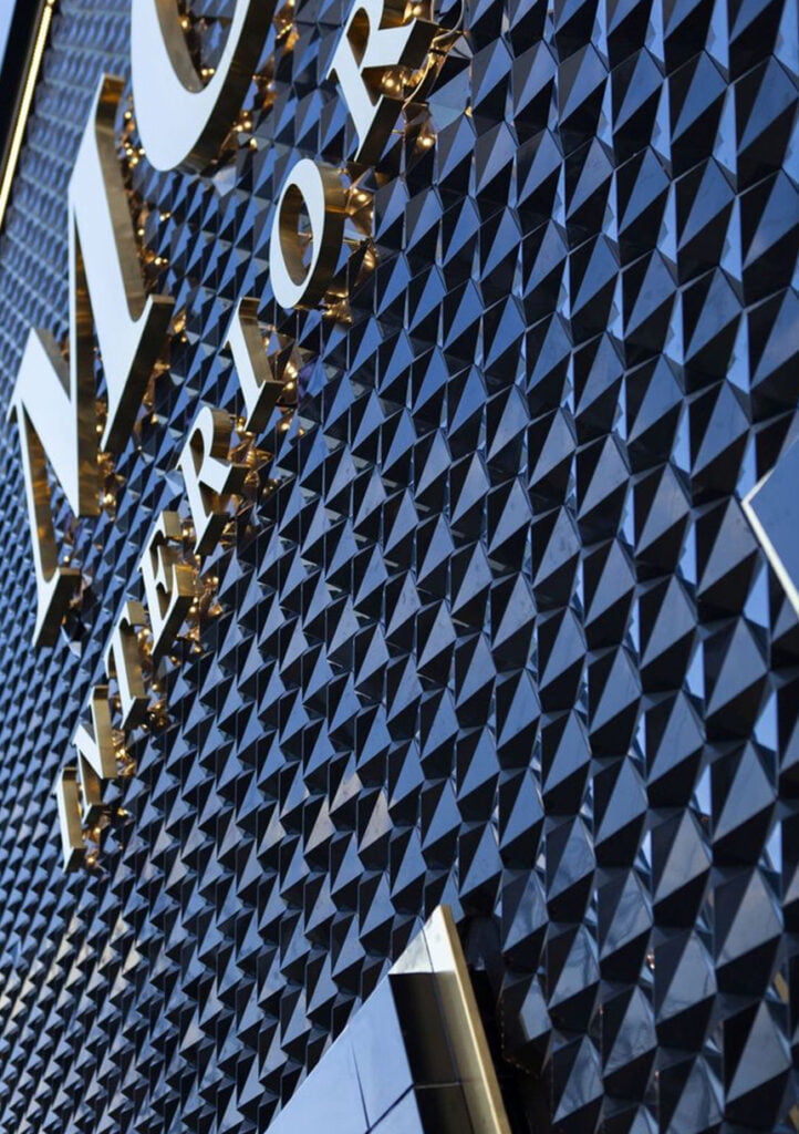 3d wall panels store facade