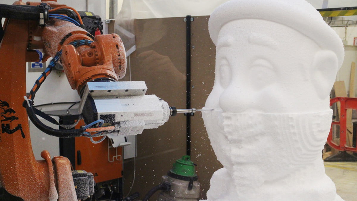 Polystyrene-Sculptures props, visual production
