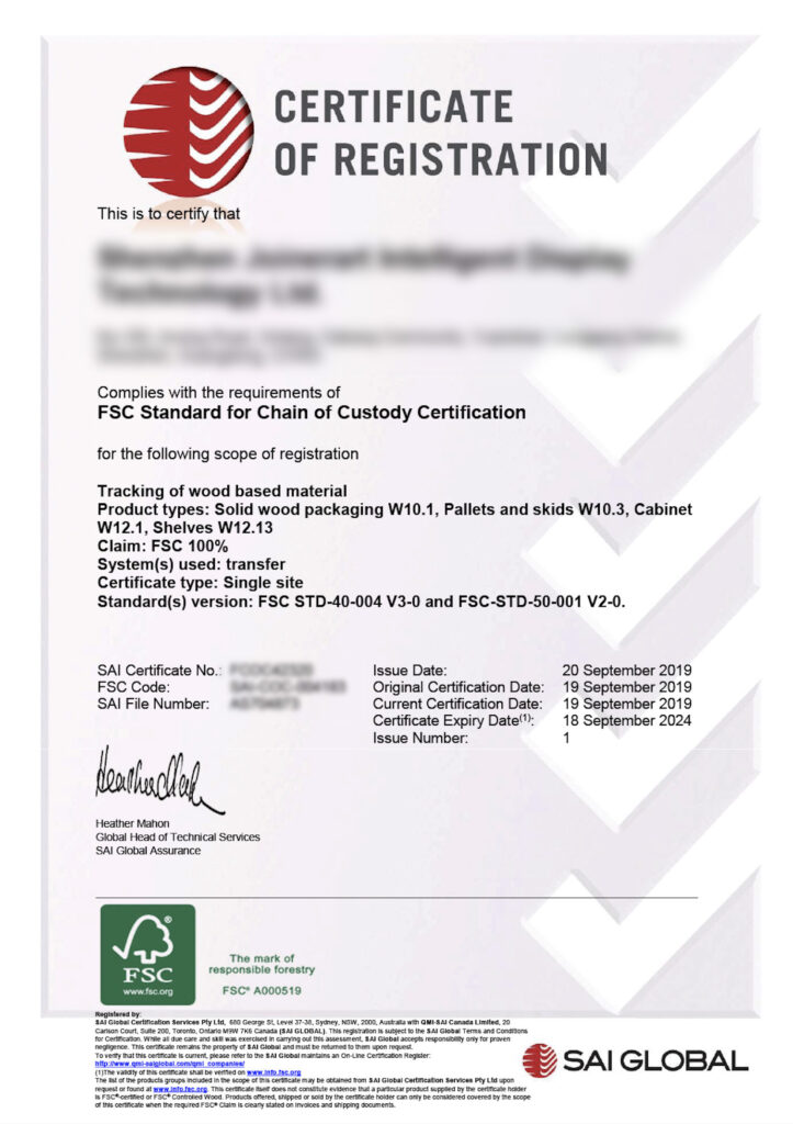 Fsc Certification luxury