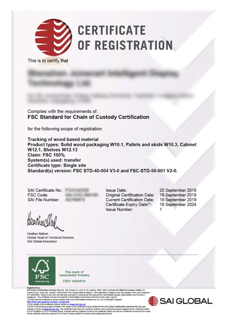 Fsc Certification luxury