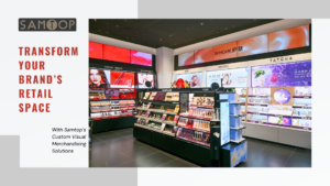 Floor display prototype in simulated retail environment