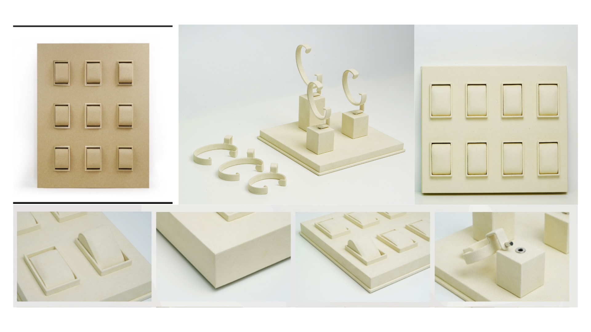 Luxurious watch trays