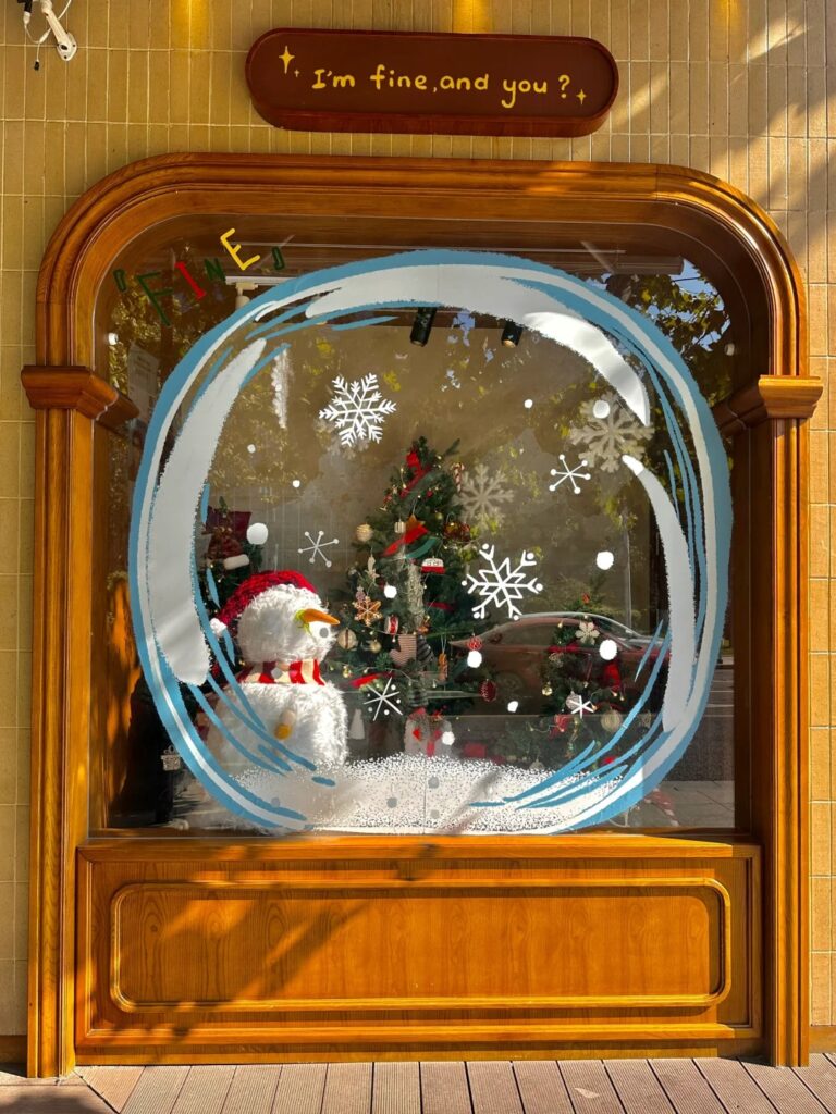 Christmas decoration，window display
