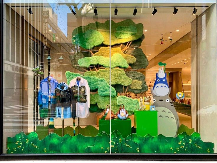 seasonal window display