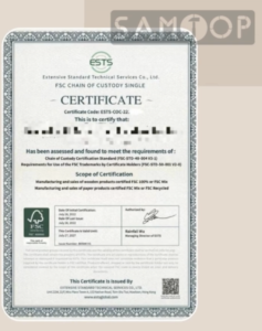 FSC certified MDF fragrance display