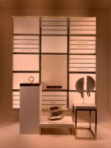 Marble display bases for luxury retail