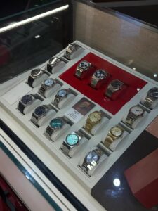 luxury timepiece showcase lighting