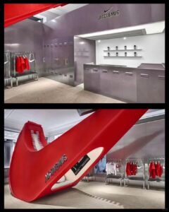 Custom 3D printed retail display with logo and brand colors integrated