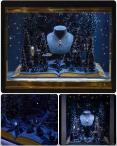 matching velvet display