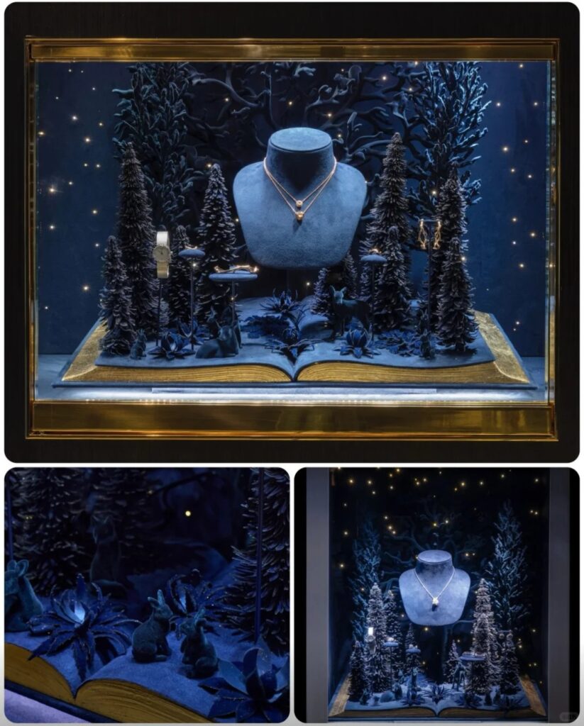 matching velvet display