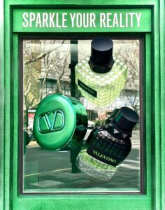 Fiberglass POP display used in high-traffic retail environment