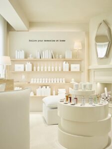 Retail fixture with accurate logo placement and brand color finish