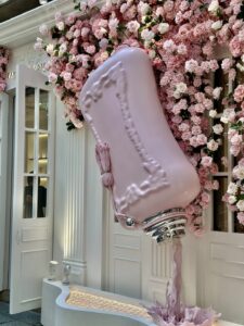 lumiera perfume display peonies