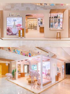 interactive touchscreen display luxury store