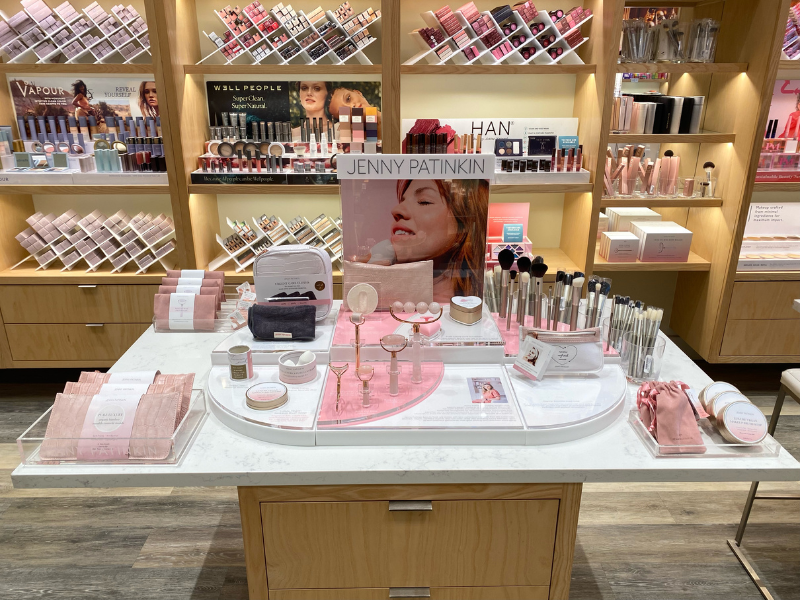 Tester line cosmetic display