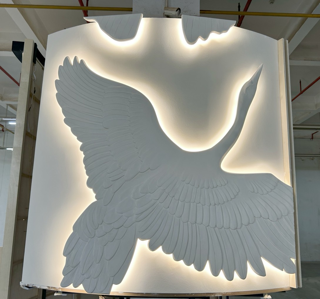 Cosmetics thick vacuum forming display backdrop