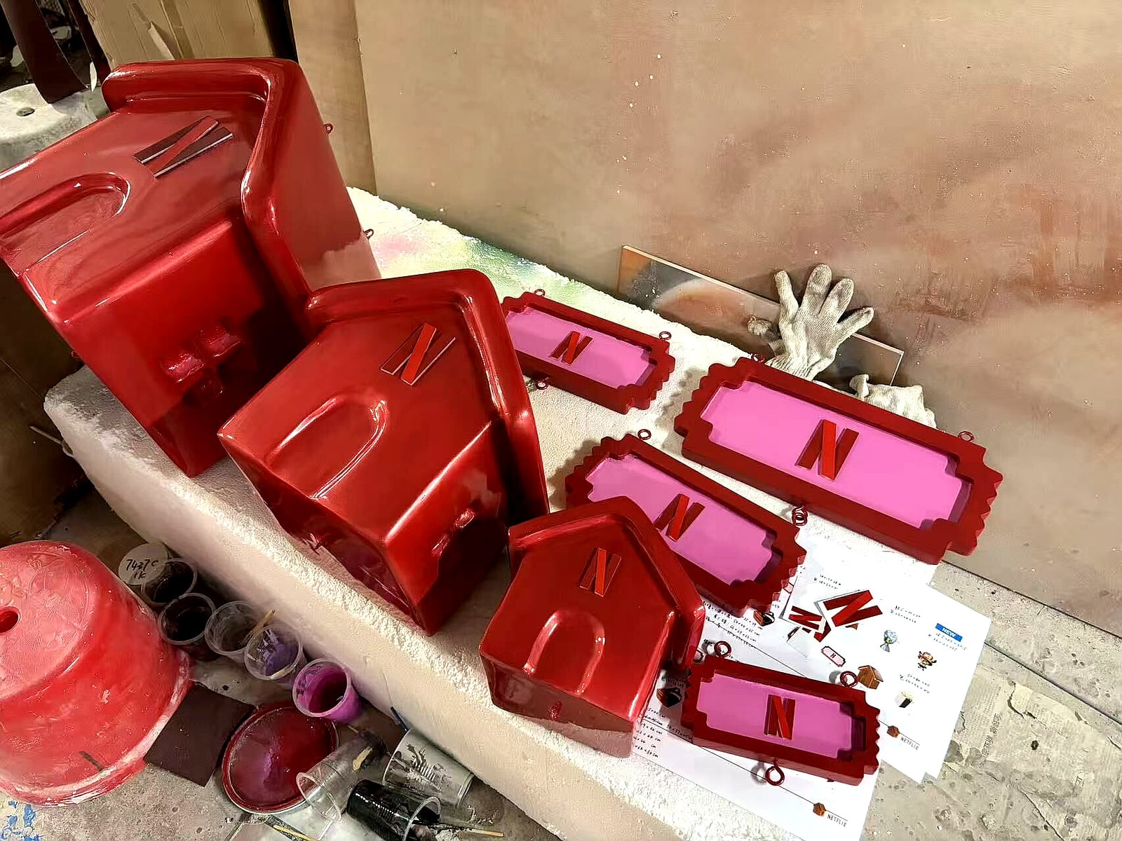 Process step 1: Foam structure fabrication