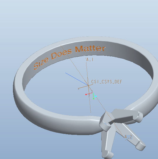 Approved CAD rendering of custom retail display